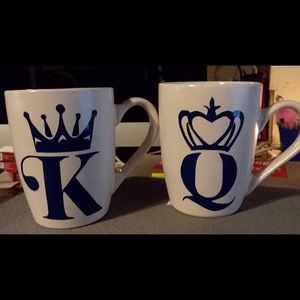 King and Queen set Coffee Cups